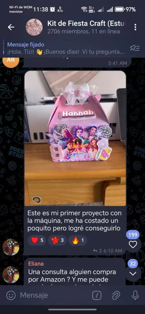 Comentario de alumna sobre cómo perdió el miedo a utilizar su máquina Brother ScanNCut
