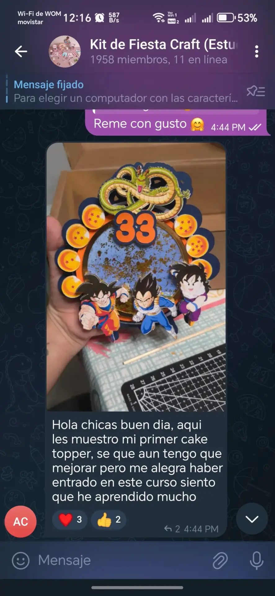 Captura real de testimonio de alumna sobre su aprendizaje con Brother ScanNCut