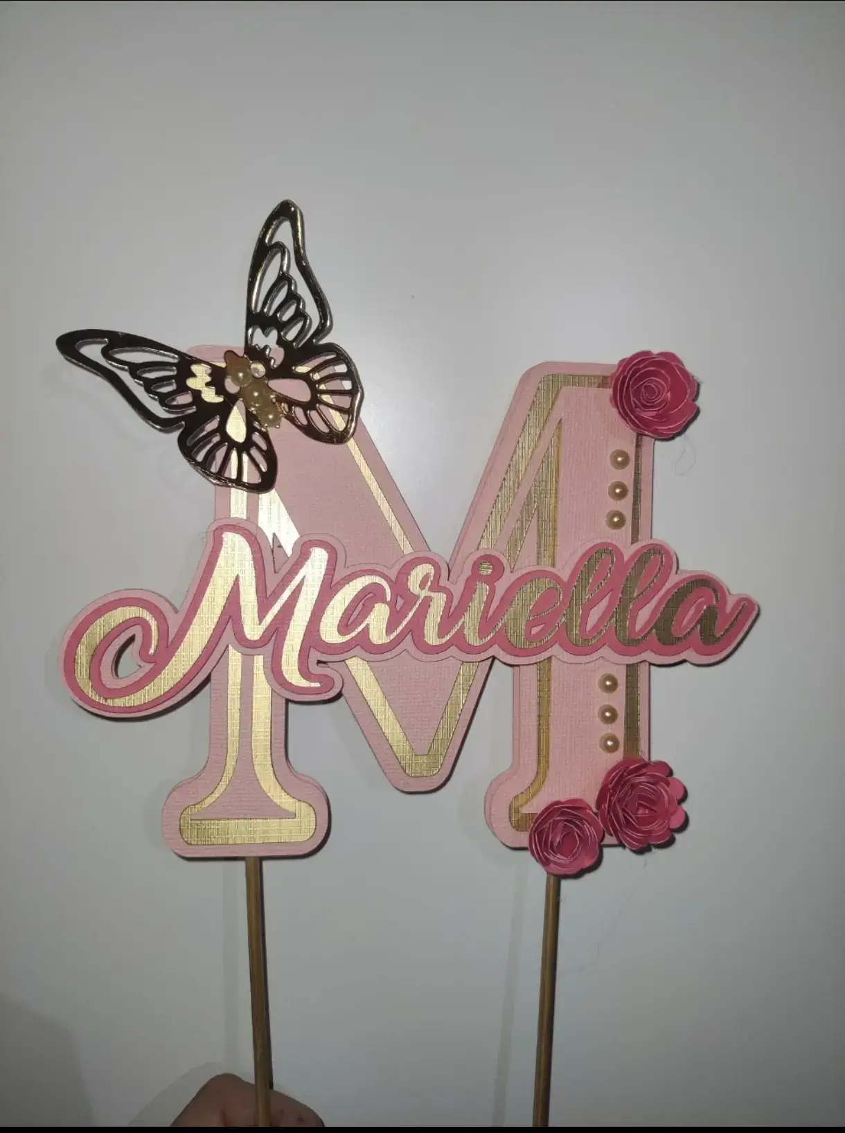 Foto compartida por alumna con set de fiesta kraft y chip bags terminado
