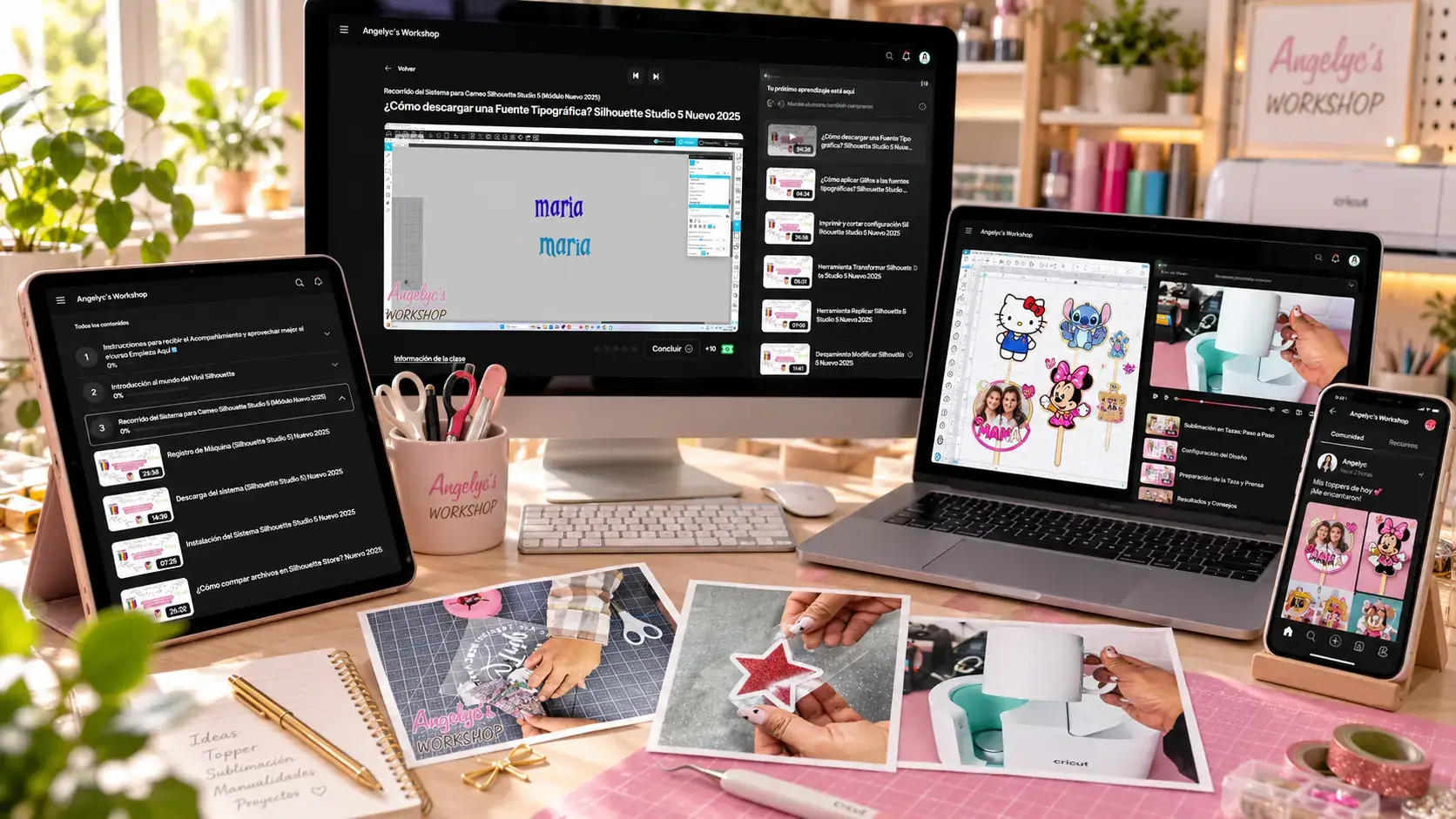 Muestrario de proyectos personalizados con vinilo y Silhouette - Angelyc's Workshop