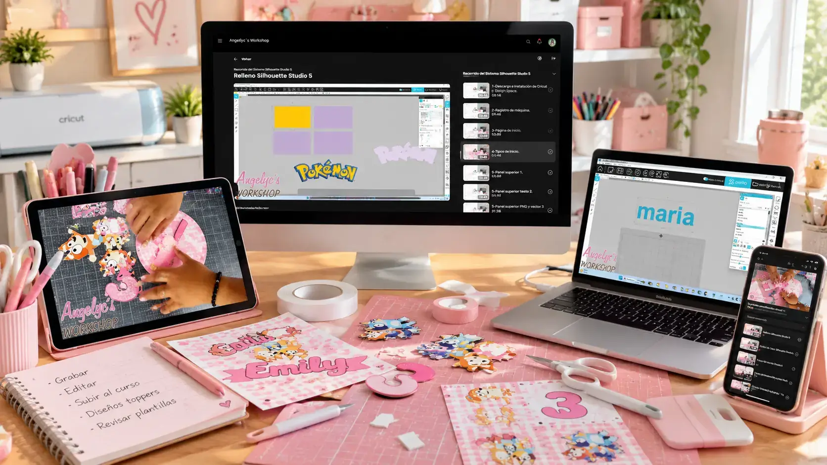 Proyectos de papelería creativa hechos a mano con tijera y cutter - Angelyc's Workshop